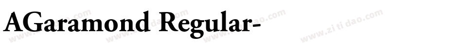 AGaramond Regular字体转换